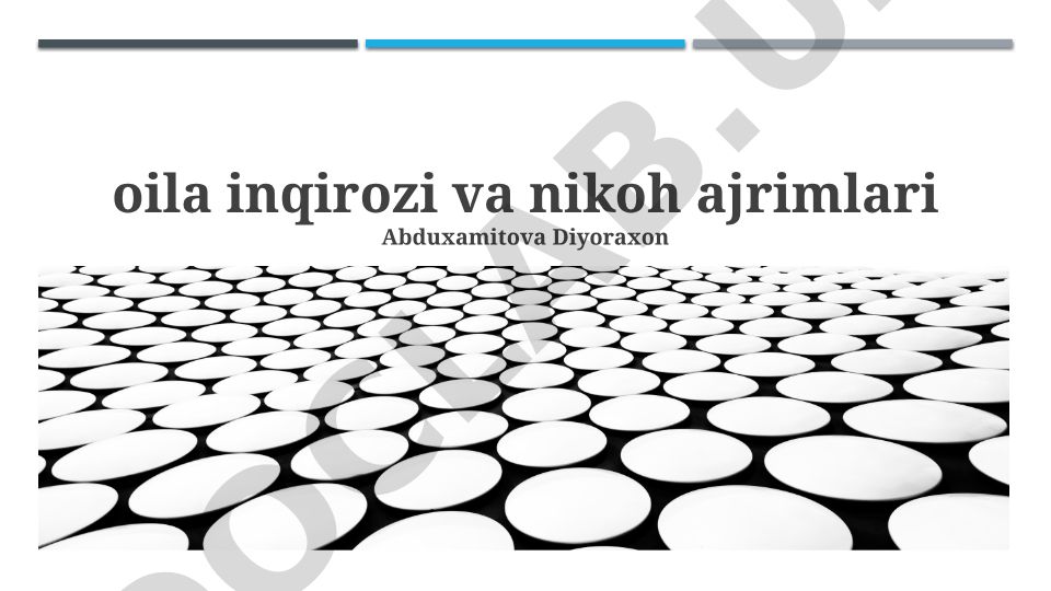 Oila inqirozi va nikoh ajrimlari
