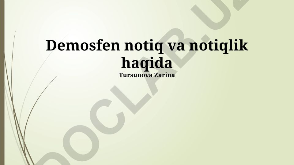 Demosfen notiqlik san'ati va Filippikalar nutqlari
