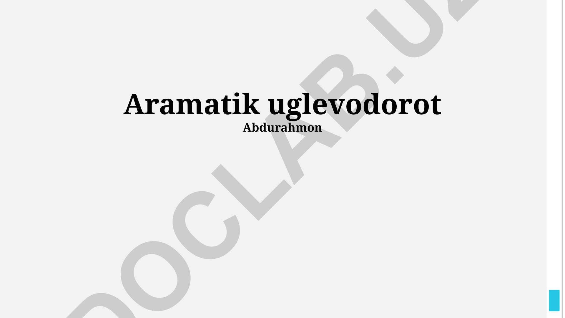 Aromatik uglevodorodlar: ta'rifi, xossalari va qo'llanilishi