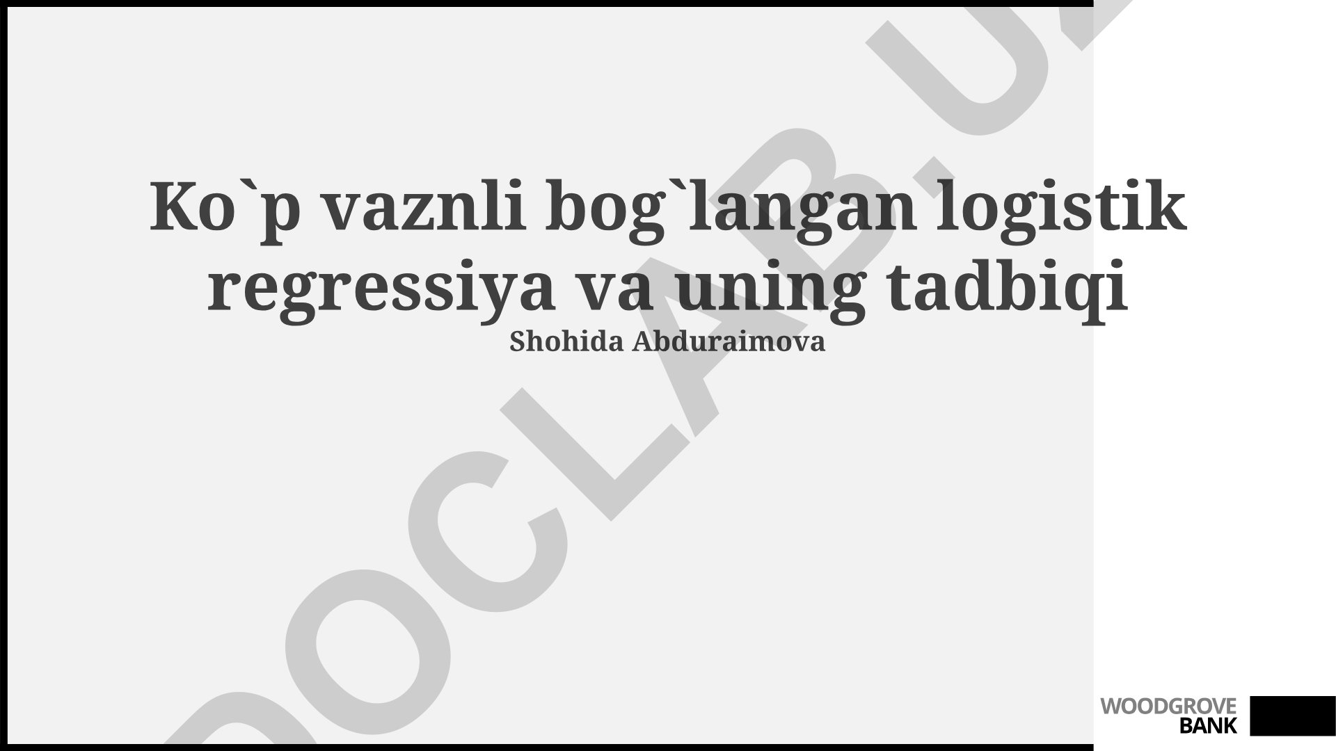 Multikollinearlik muammosini bartaraf etish usullari va uning tadbiqi
