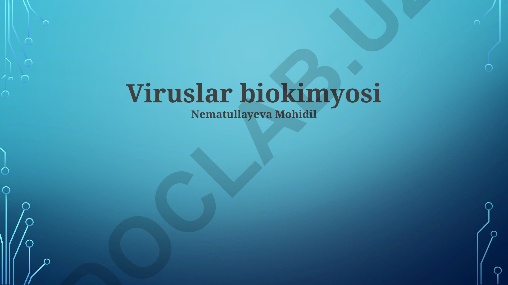 Viruslar biokimyosi