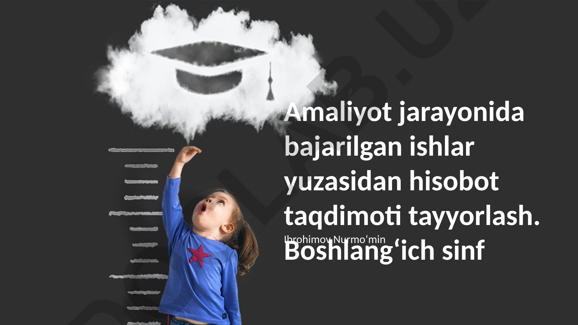 Boshlangʻich sinf o'qituvchisi amaliyoti hisoboti