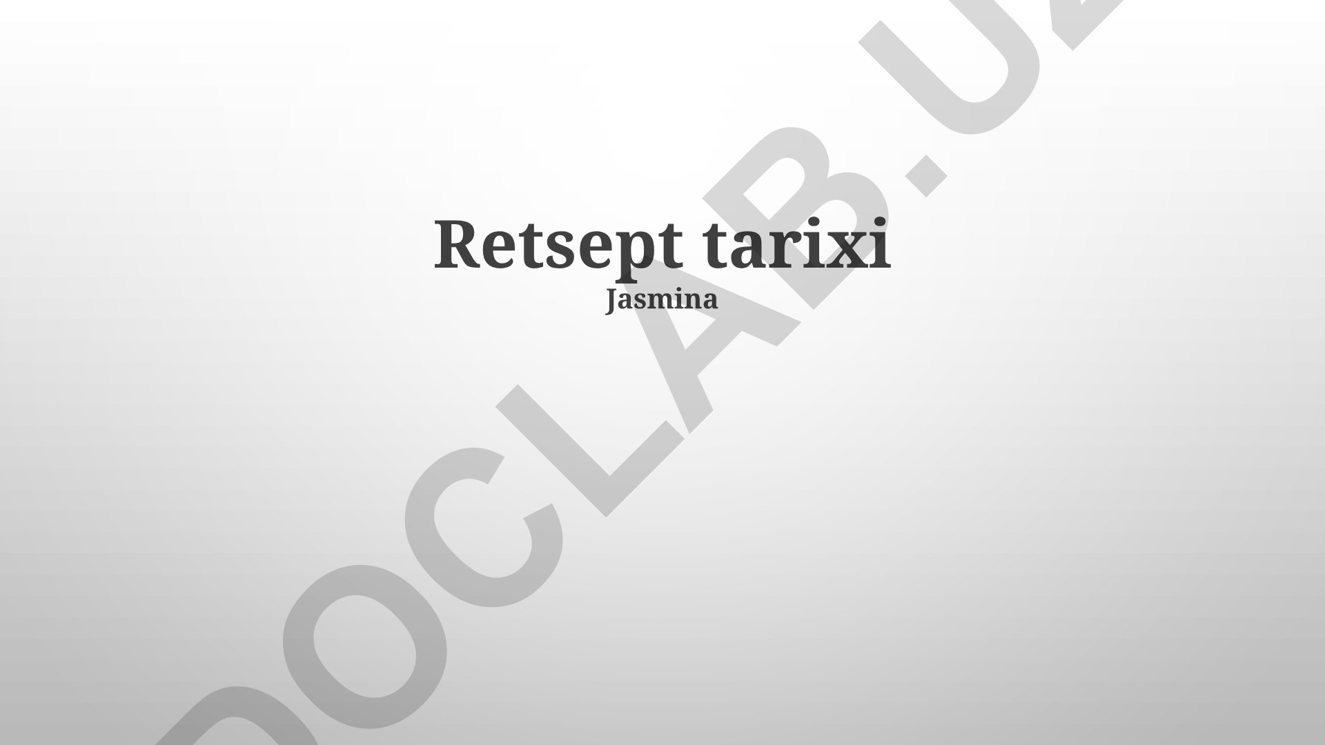 Retseptlar tarixi va oshxona almashinuvi
