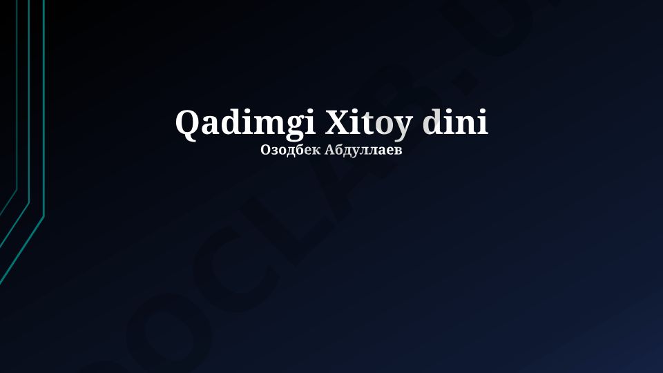 Qadimgi Xitoy dini: tarixi, e'tiqodlar va marosimlar