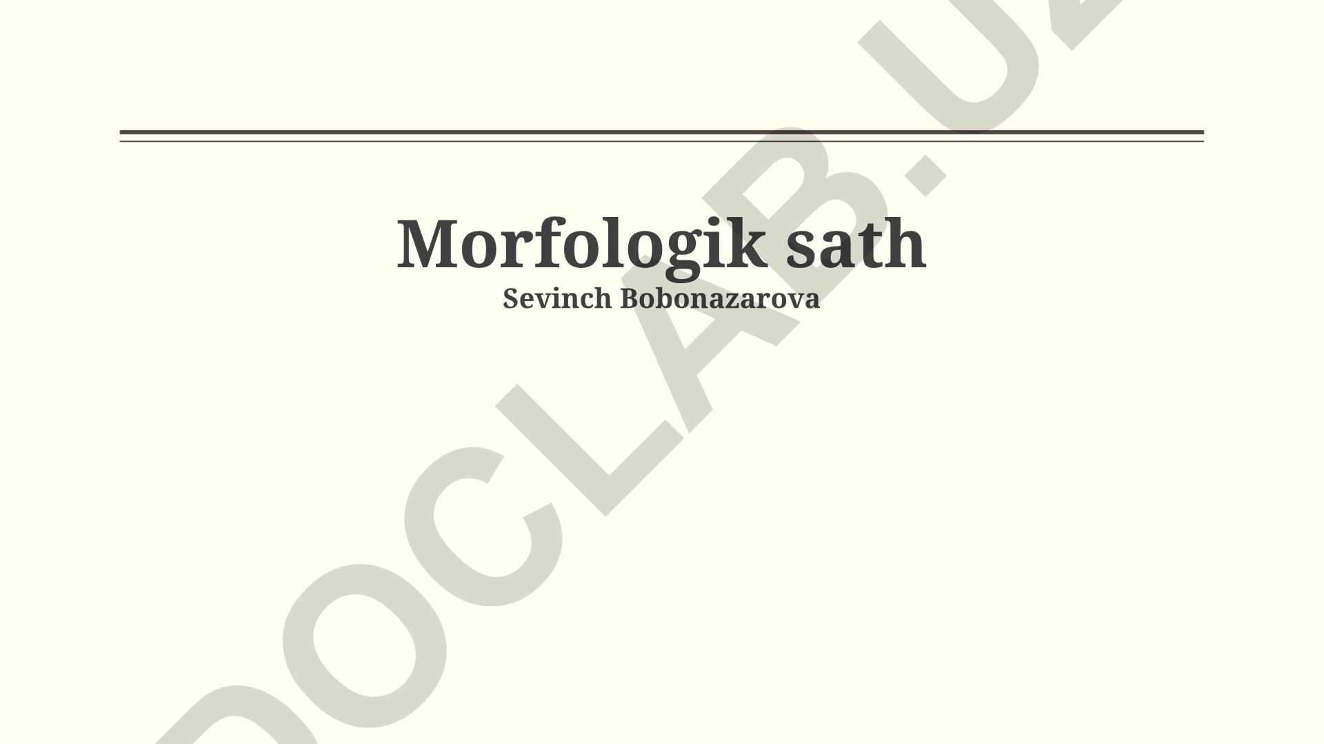 Morfologik xususiyatlar va til o'rganishdagi ahamiyati