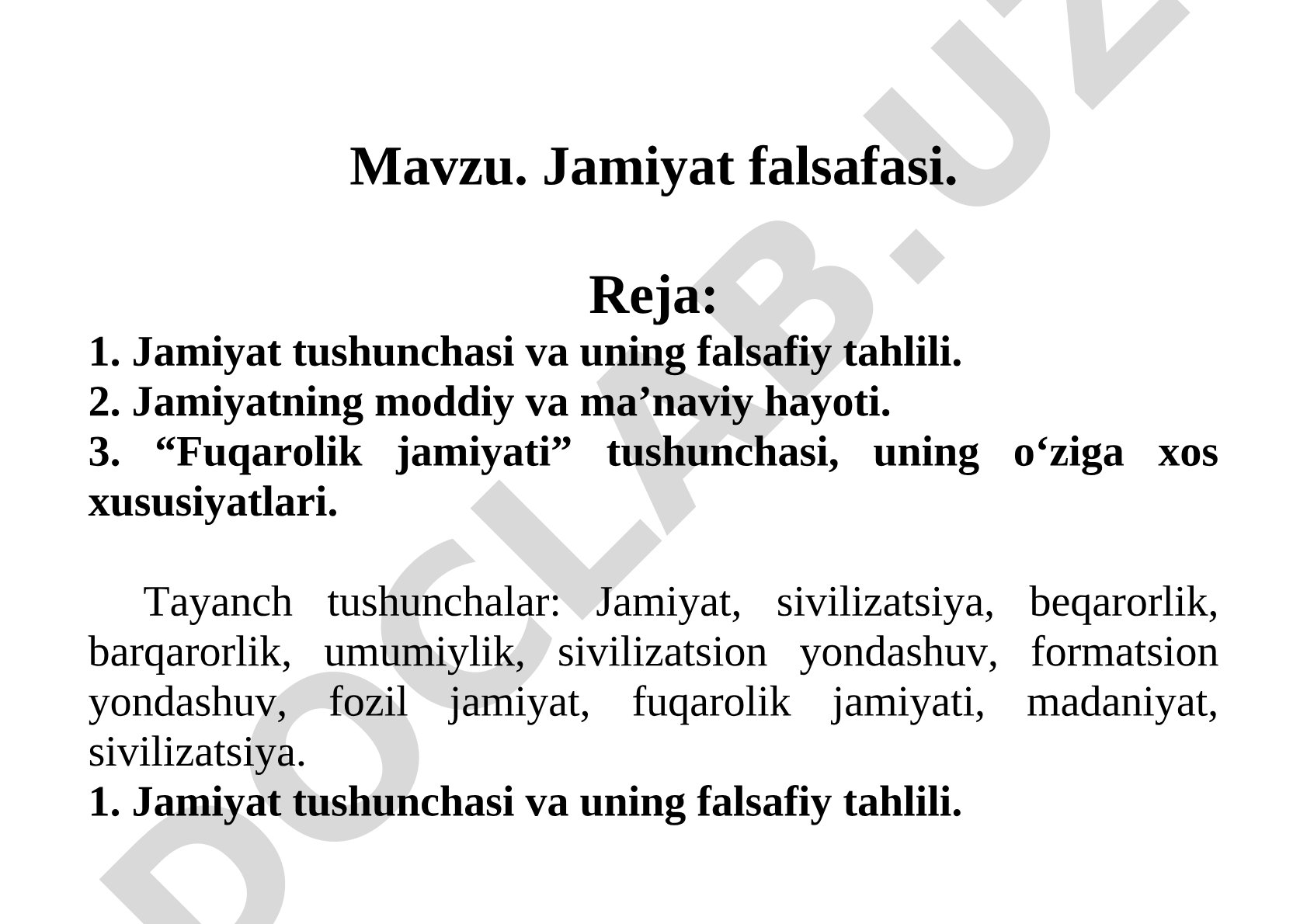 Jamiyat falsafasi