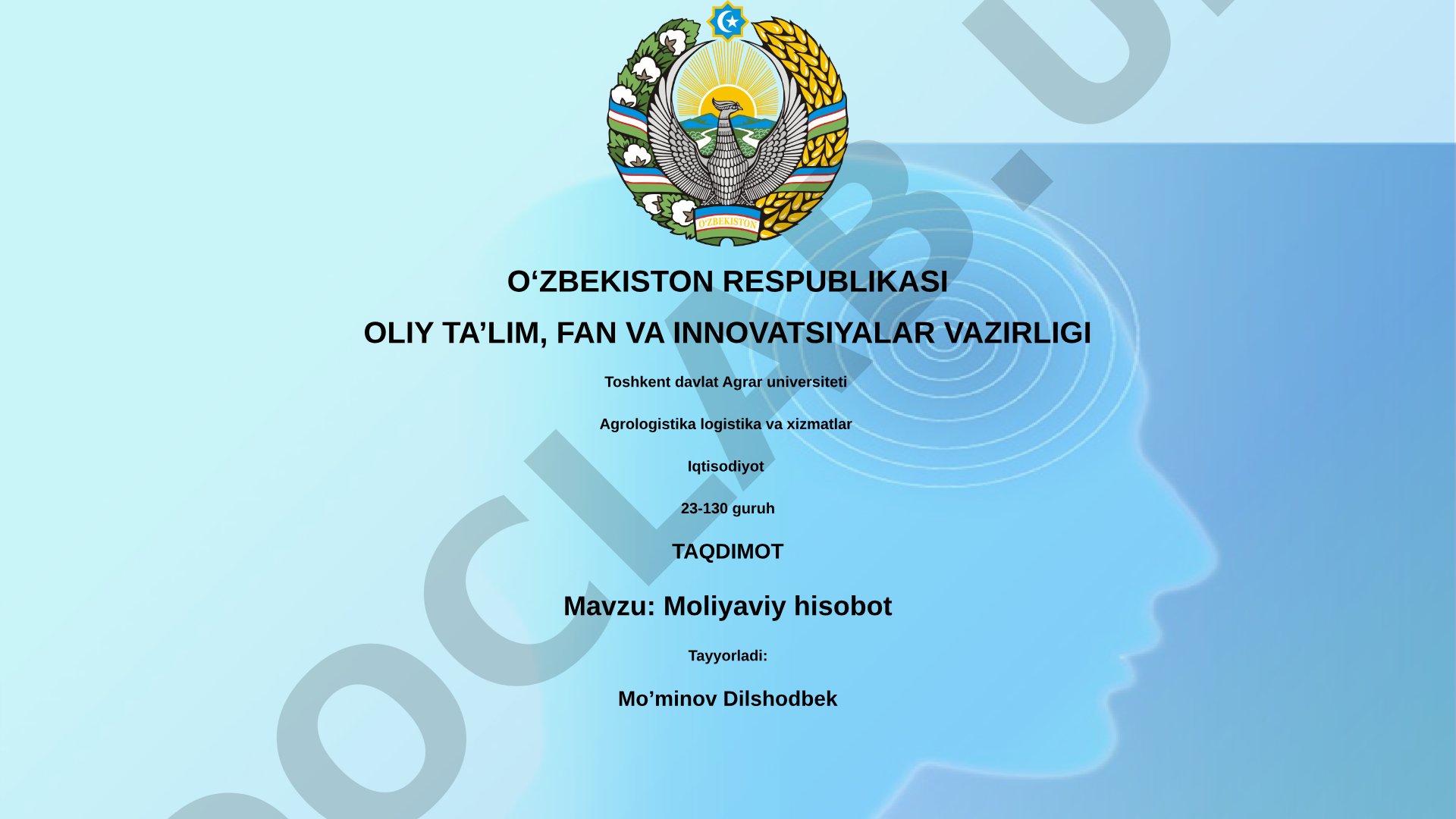 Moliyaviy hisobot
