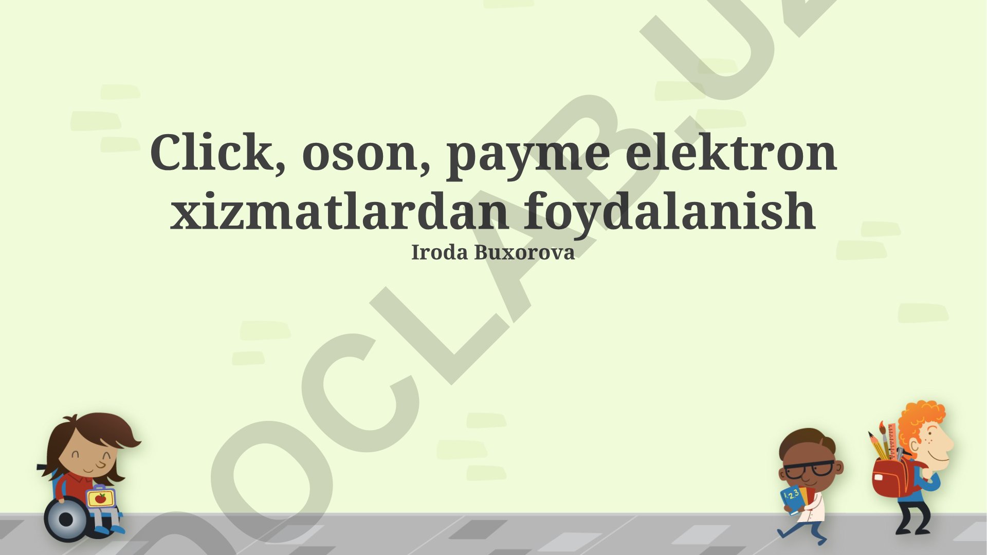 Click, Oson, Payme elektron xizmatlaridan foydalanish