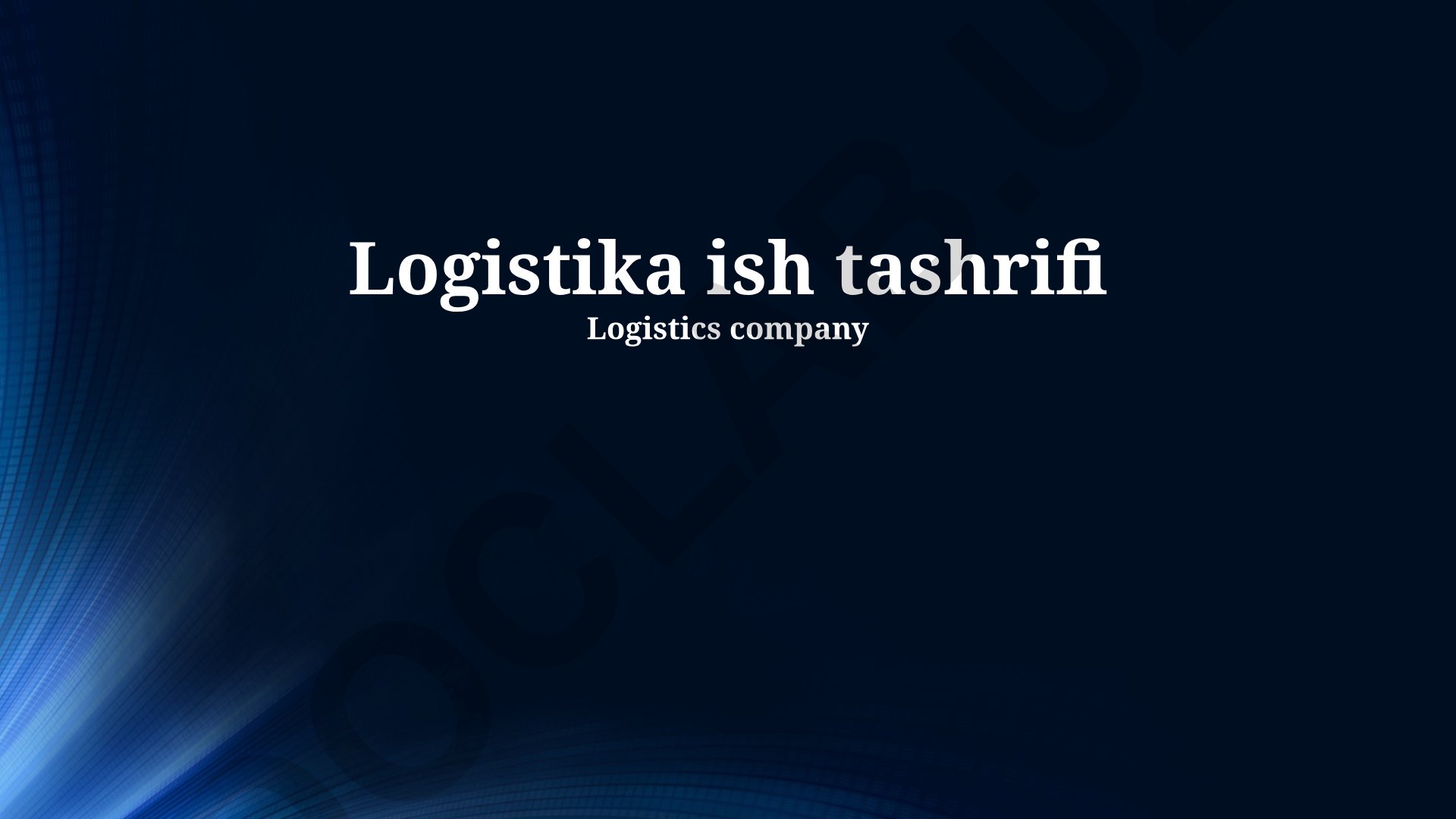 Logistika biznes safarlarini rejalashtirish va samaradorligini oshirish
