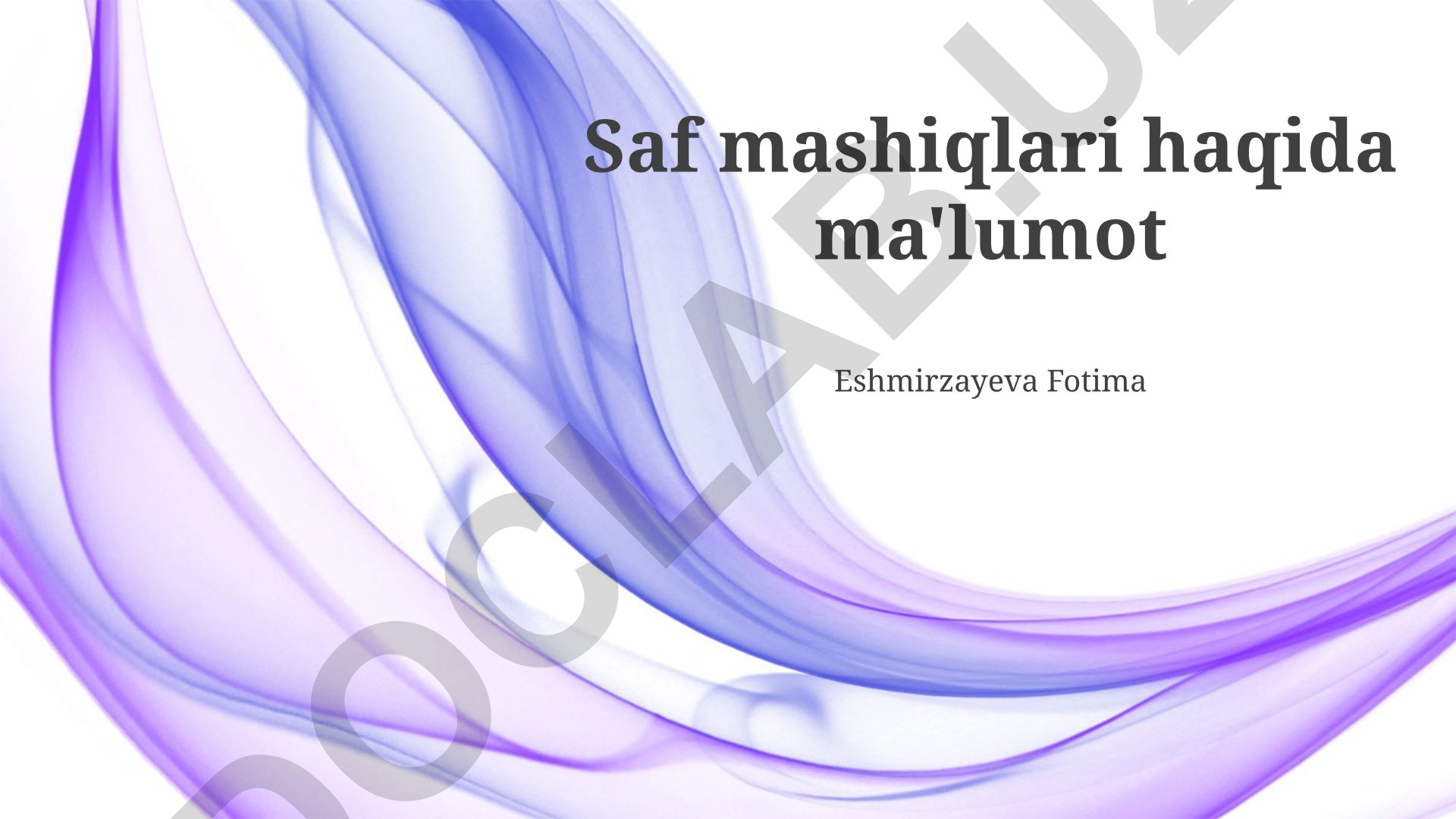 Xavfsiz mashqlar va ularni to'g'ri bajarish texnikasi
