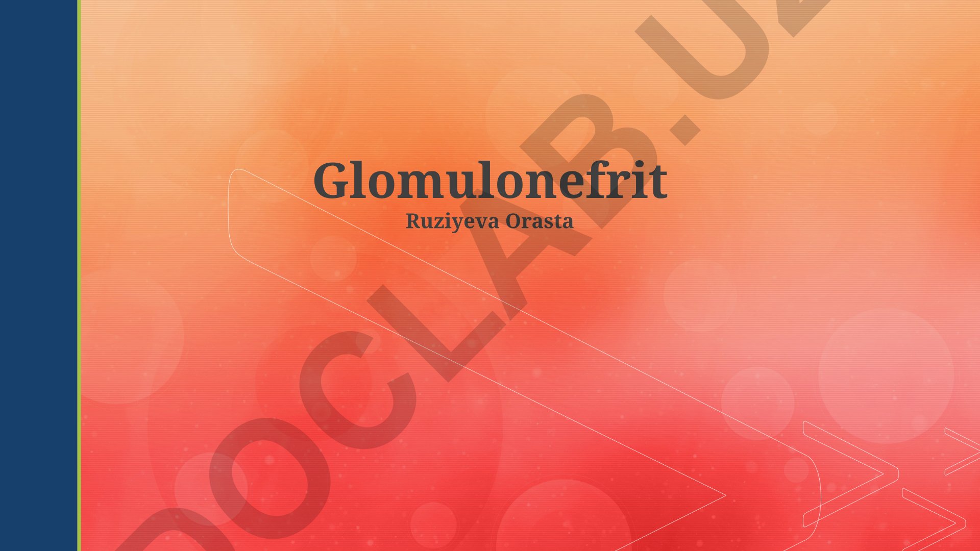 Glomerulonefritni davolash, oldini olish va turlari