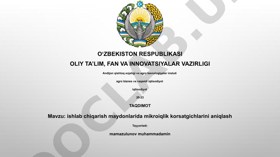 Ishlab chiqarish maydonlarida mikroiqlim ko'rsatgichlarini aniqlash