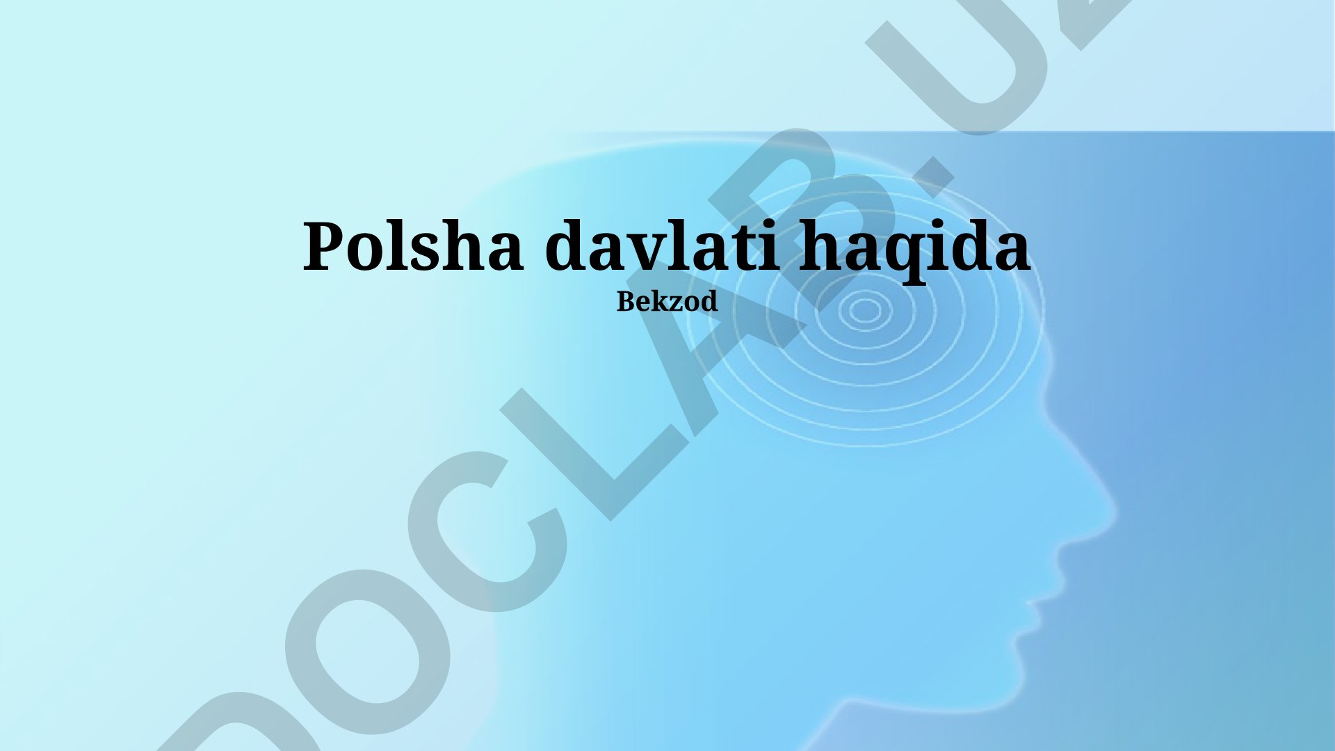 Polsha davlati haqida