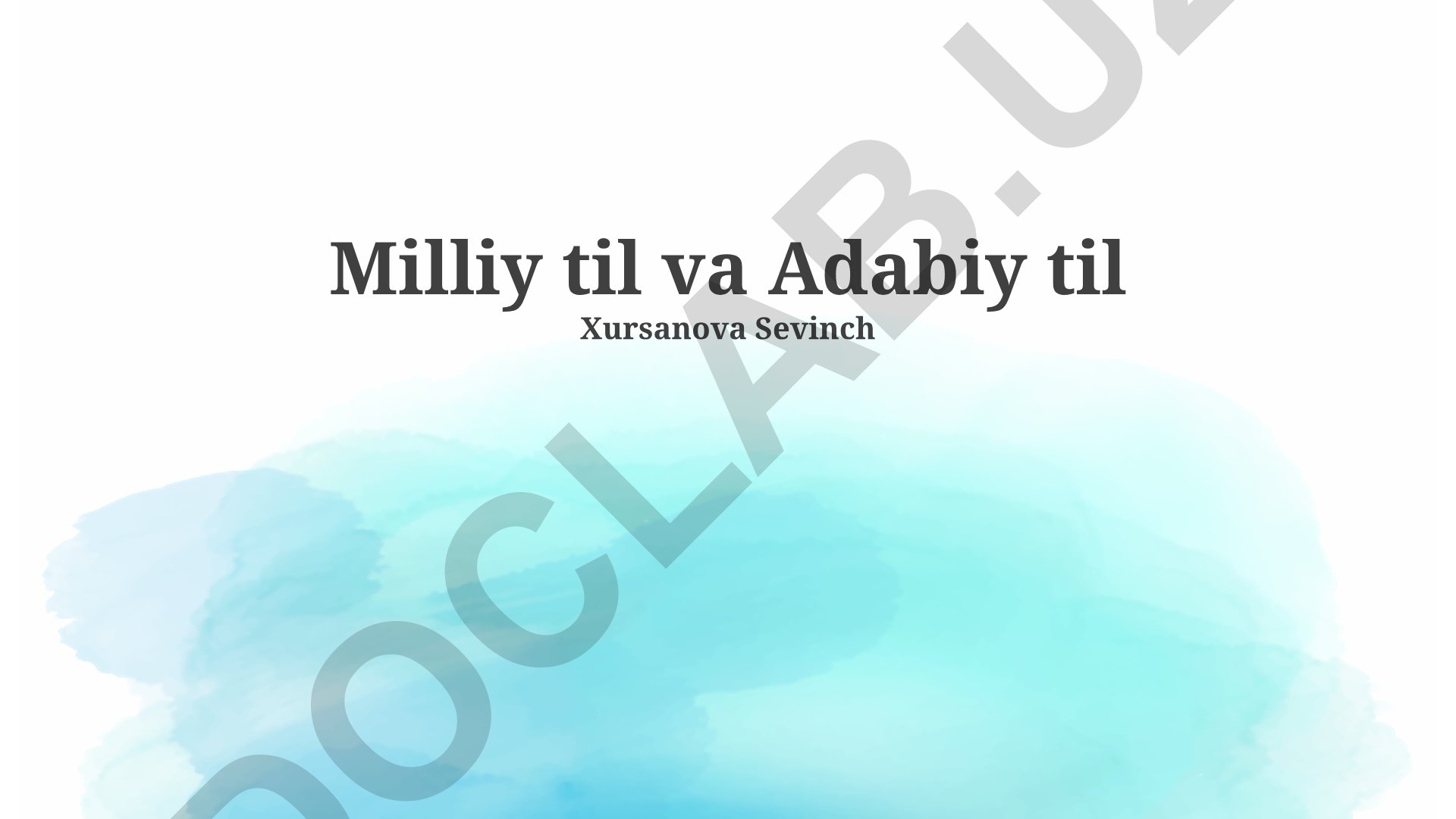 Davlat tili siyosati va adabiy tilning roli