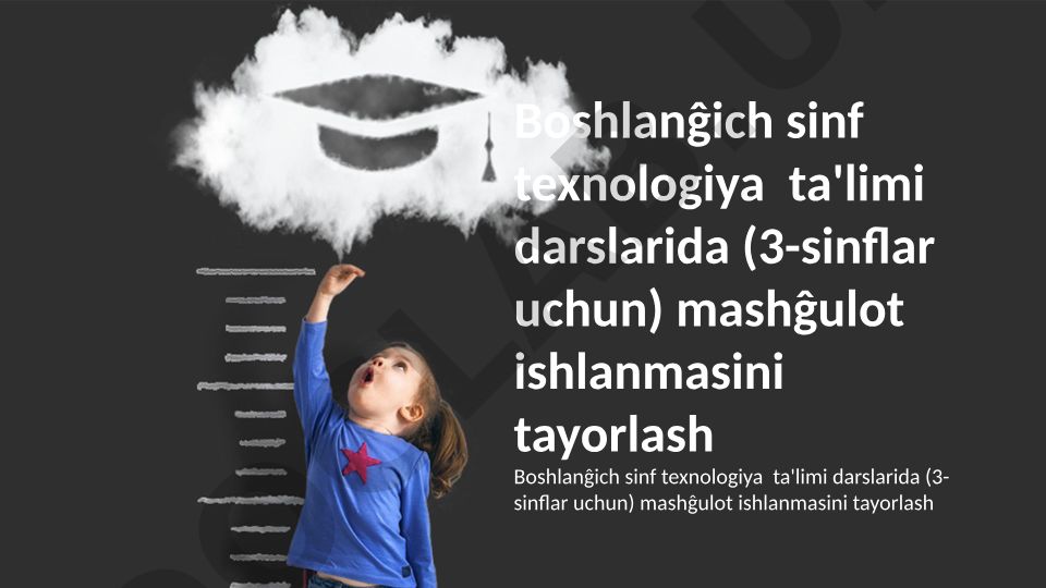 3-sinf texnologiya ta'limi: Oddiy mexanizmlar dars ishlanmasi