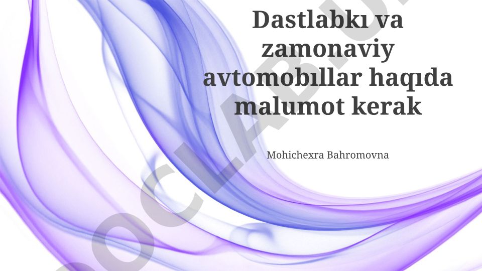 Dastlabki va Zamonaviy Avtomobillar: Asosiy Farqlar