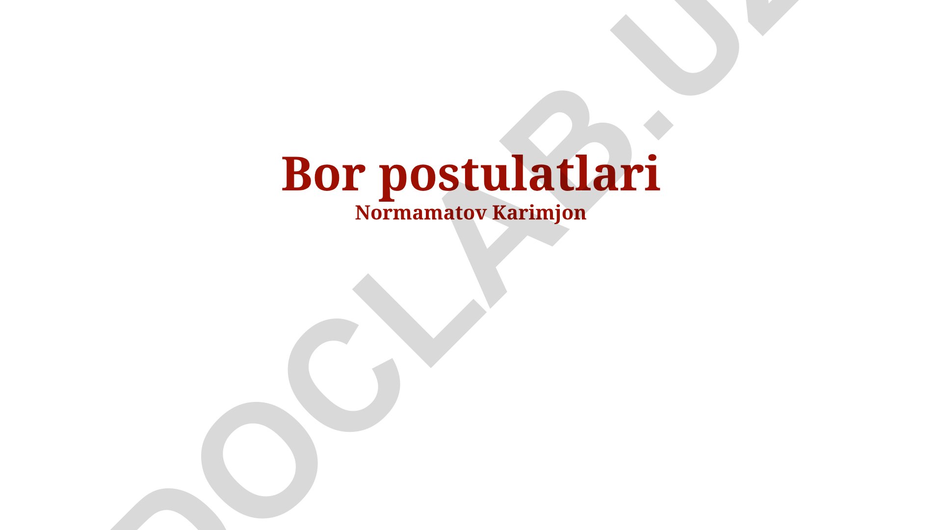 Bor Modelining Zamonaviy Fizikadagi O'rni va Chegaralanishlari
