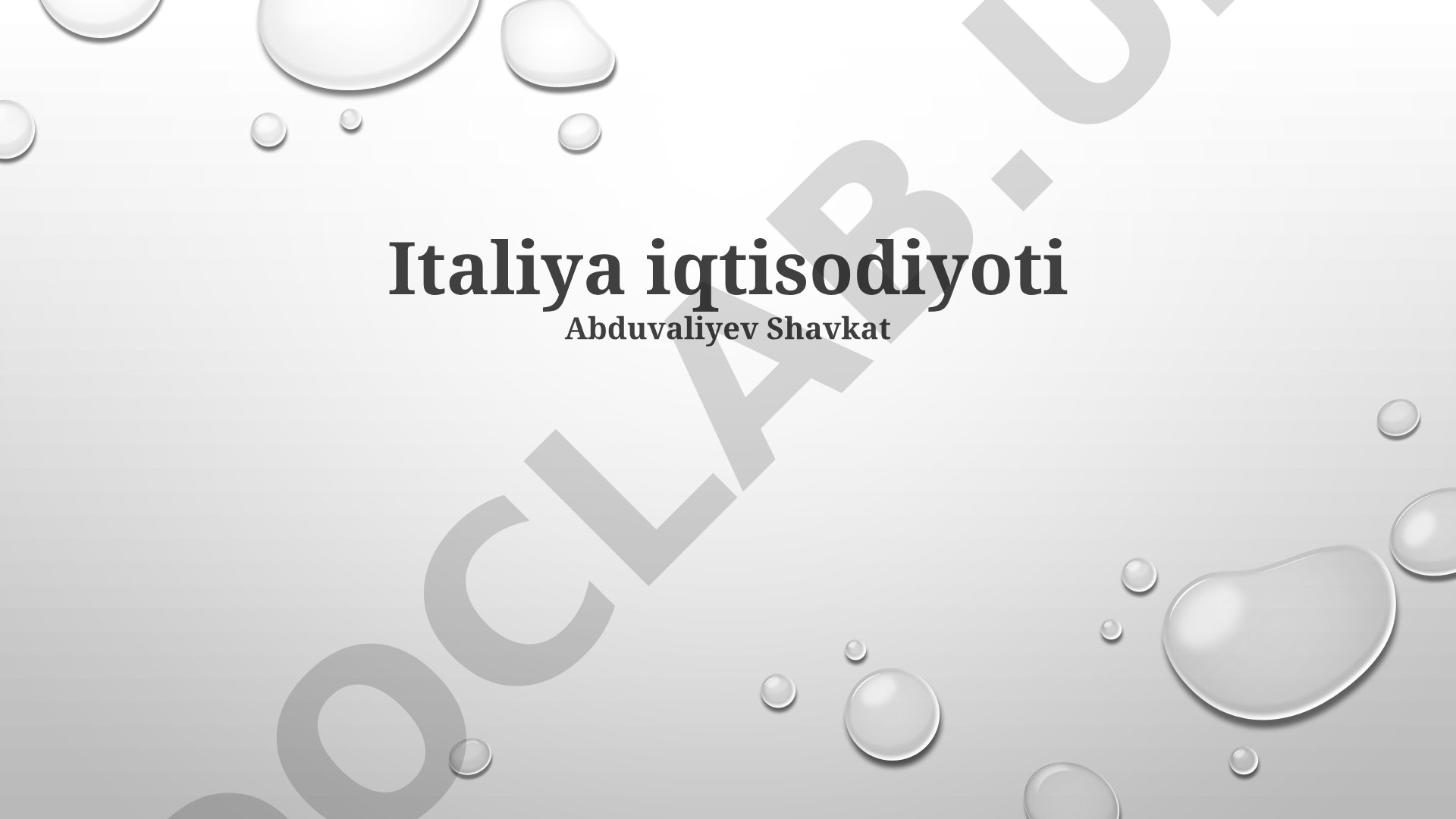 Italiya iqtisodiyoti