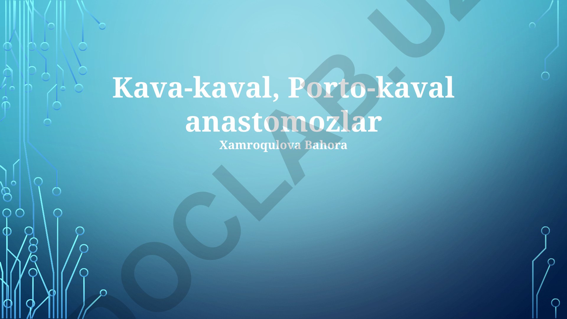 Kava-Kaval, Porto-Kaval Anastomozlarining Klinik Ahamiyati va Turlari