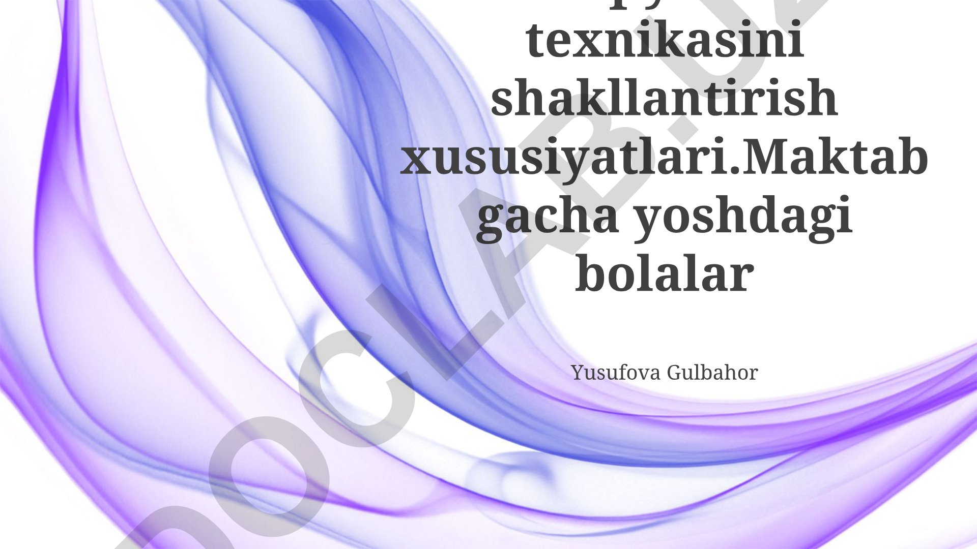 Maktabgacha yoshdagi bolalarda mantiqiy fikrlashni rivojlantirish