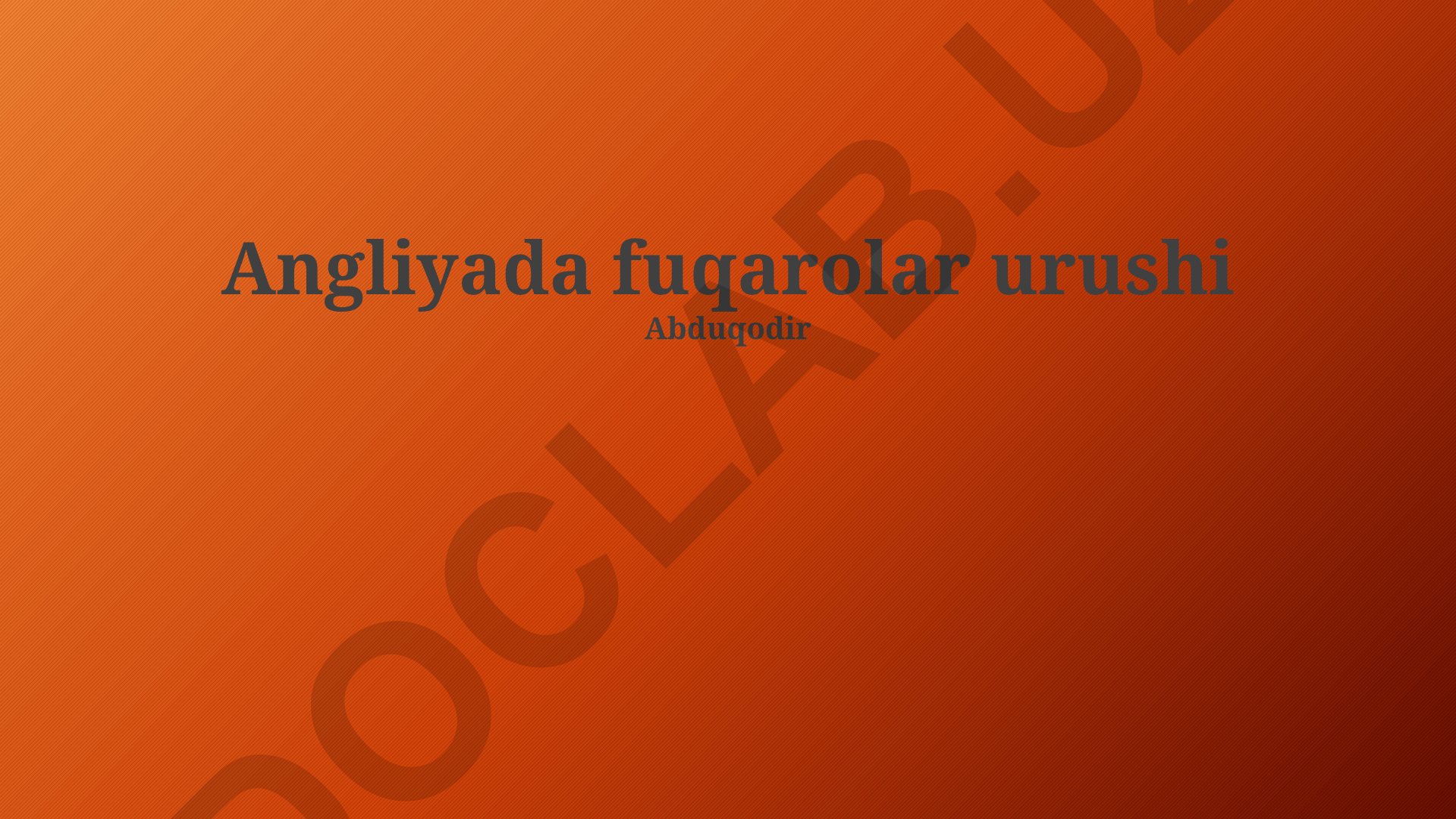 Angliyada fuqarolar urushi: sabablar, voqealar va natijalar