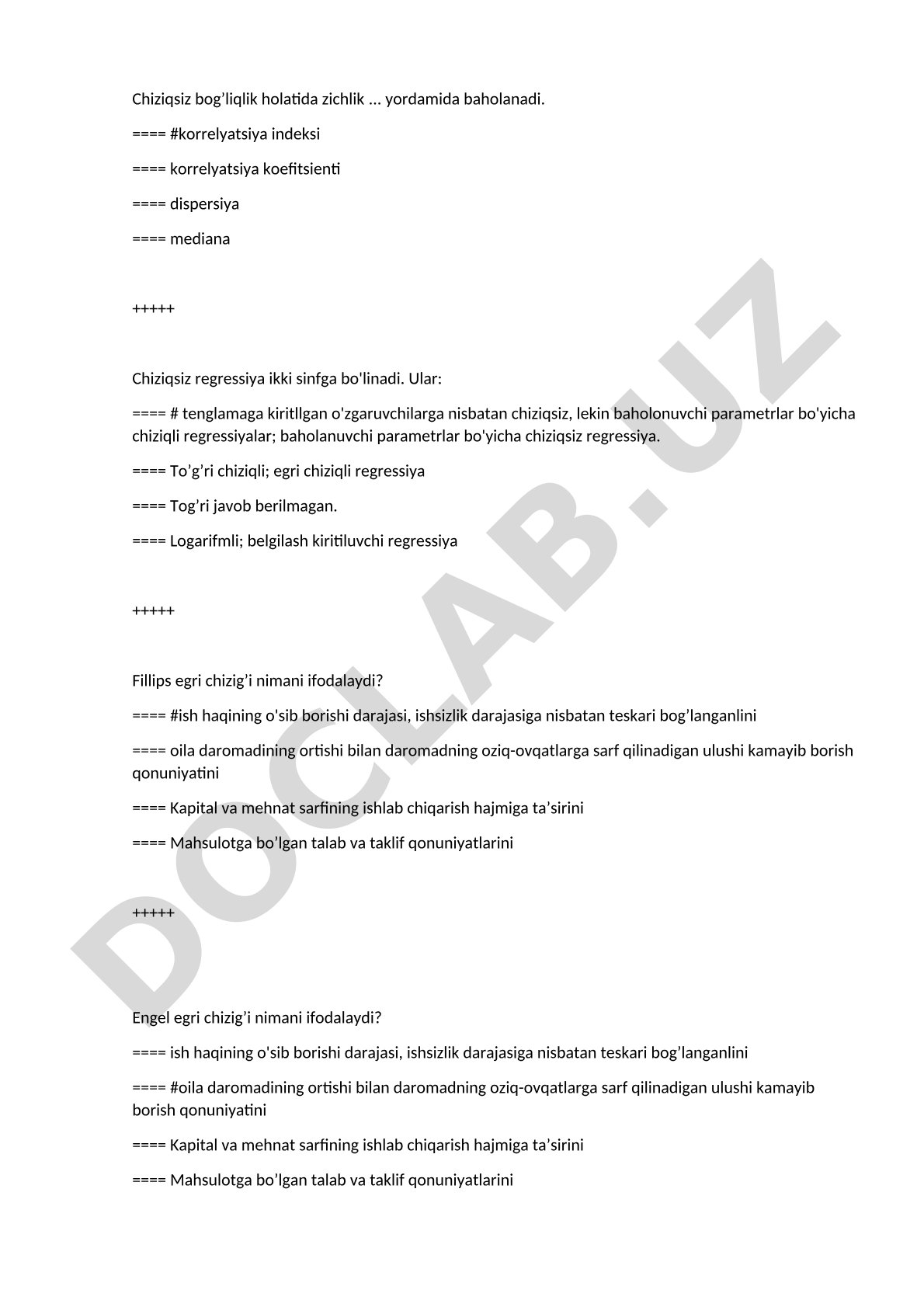 Chiziqsiz regressiya va Fillips hamda Engel egri chiziqlari