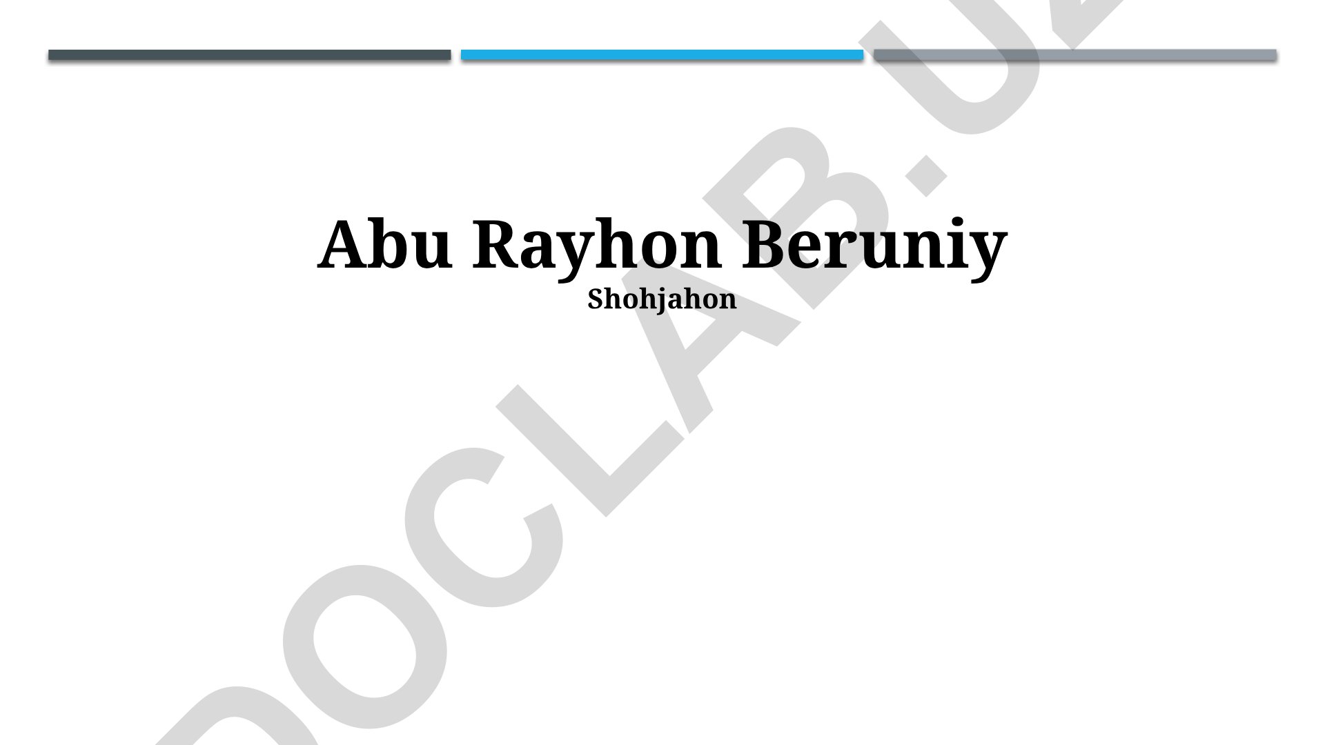 Abu Rayhon Beruniyning ilmiy kashfiyotlari va merosi