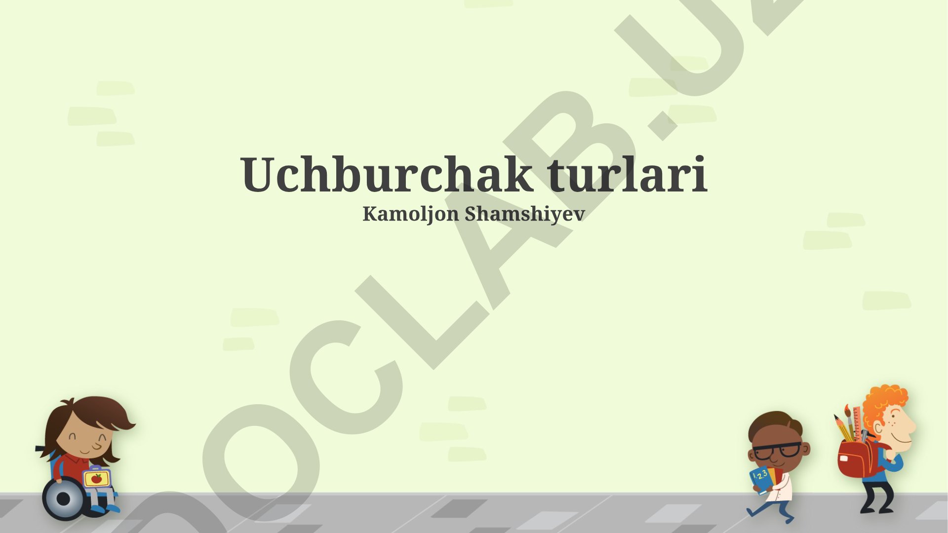 Uchburchak turlari va ularning xususiyatlari