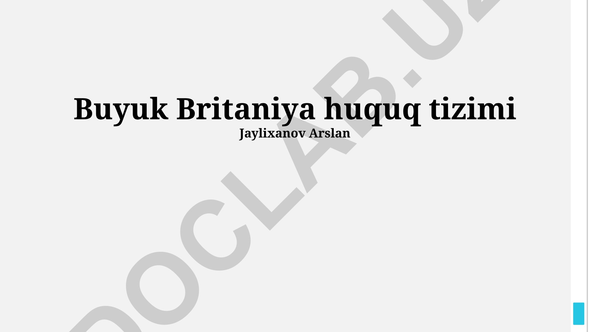 Buyuk Britaniya huquq tizimi