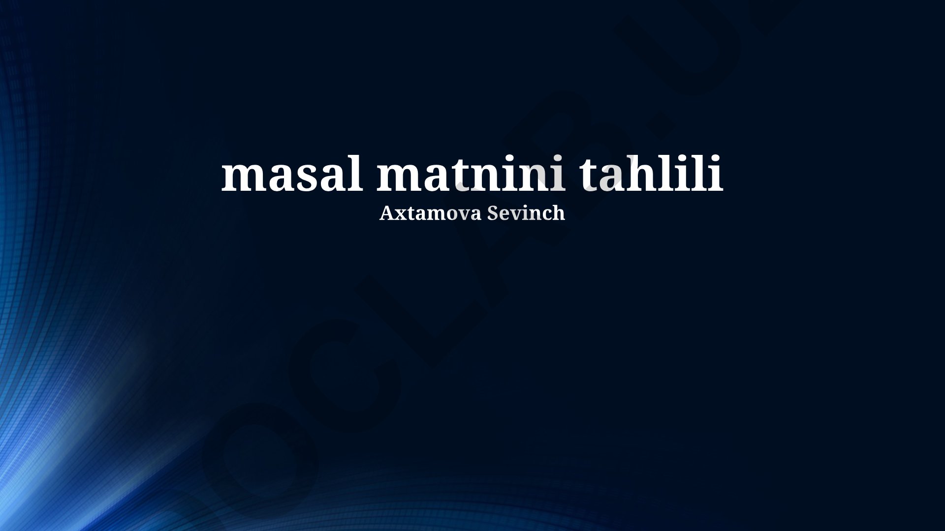 Ingliz tilidan o'zbek tiliga tarjima baholash mezonlari