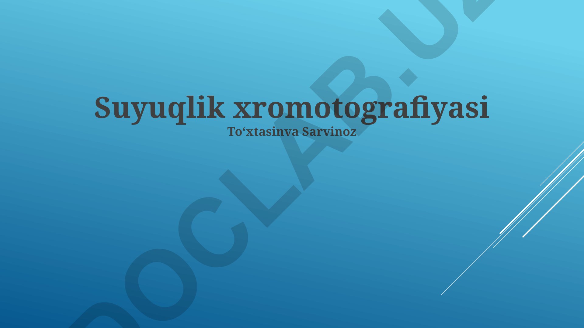 Suyuqlik xromatografiyasi: turlari, qo'llanilishi va printsiplari