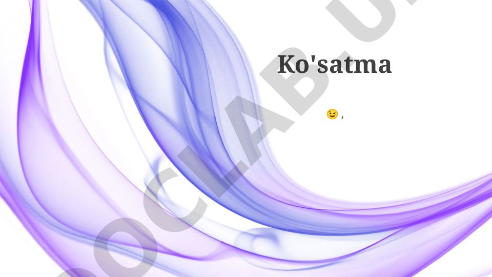 Ingliz tilidan o'zbek tiliga tarjima qilish bo'yicha ko'rsatmalar