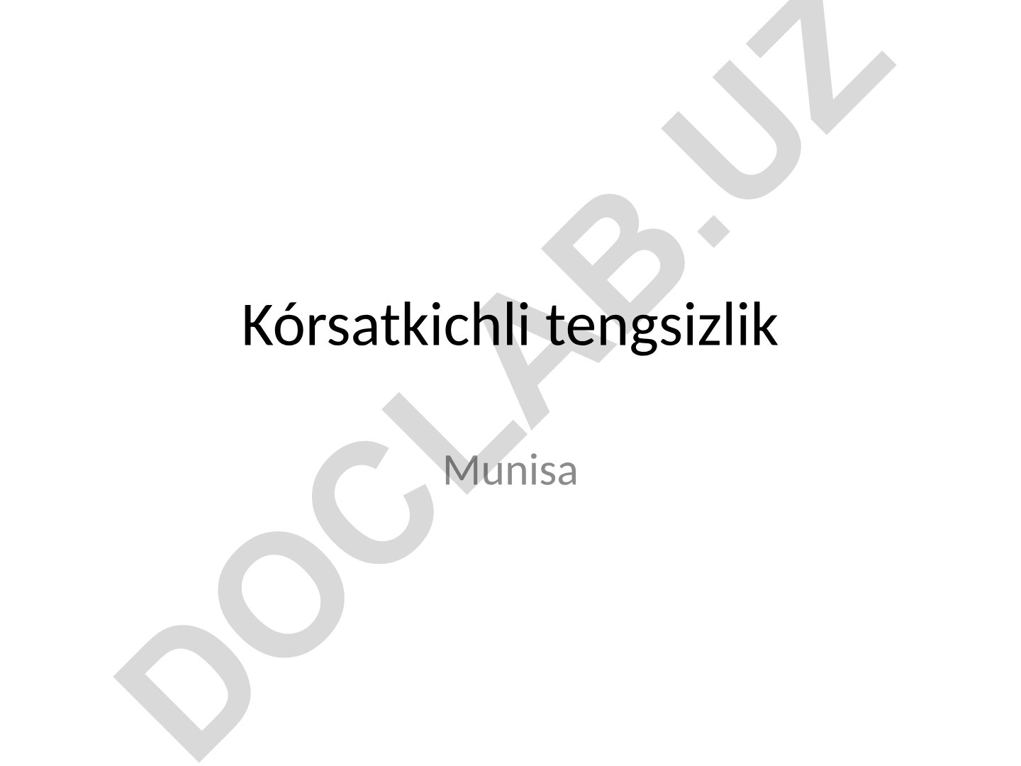 Ko'rsatkichli tengsizliklar va ularning xossalari