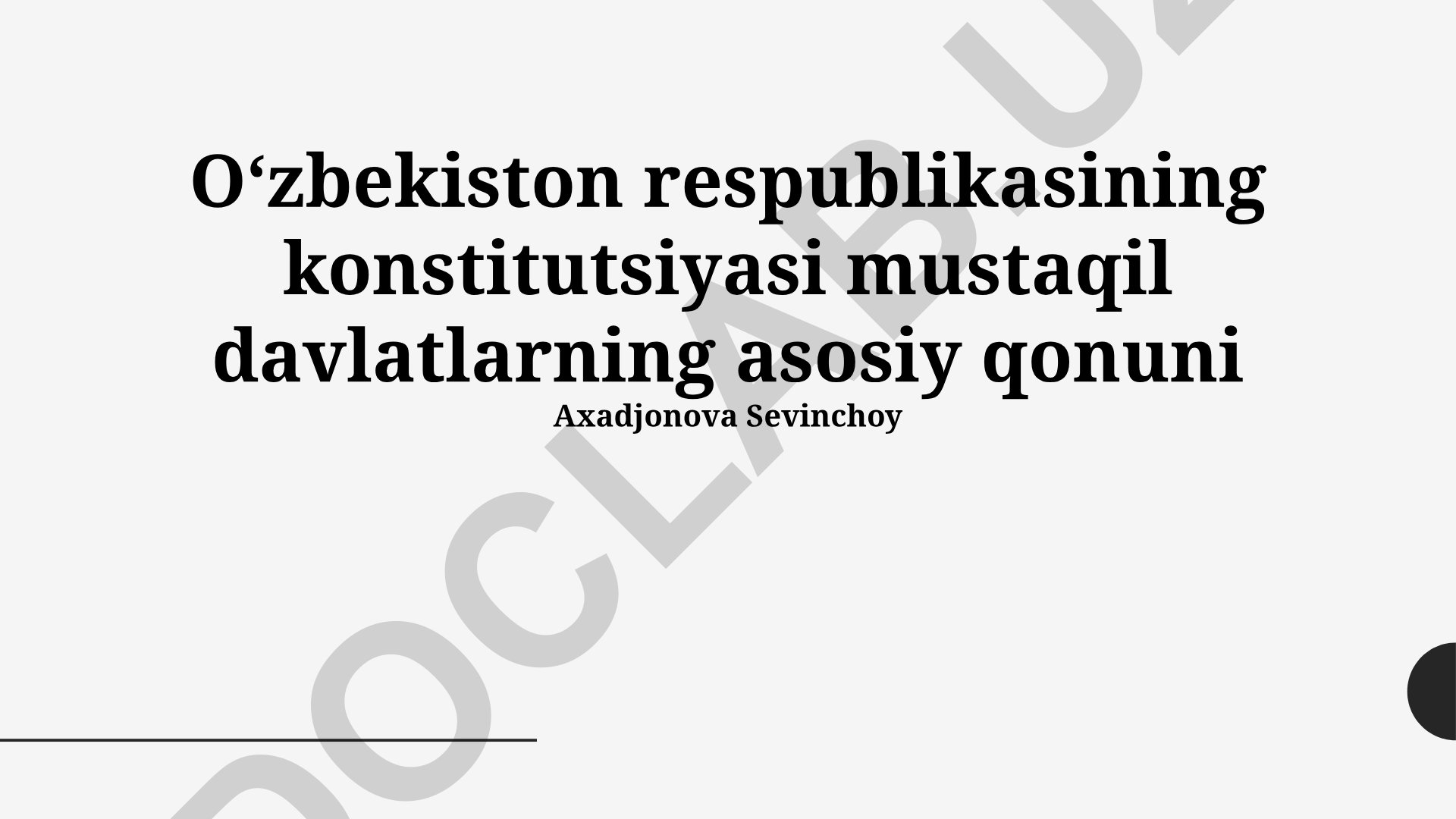 Oʻzbekiston Respublikasi Konstitutsiyasi: Mustaqil Davlatning Asosiy Qonuni