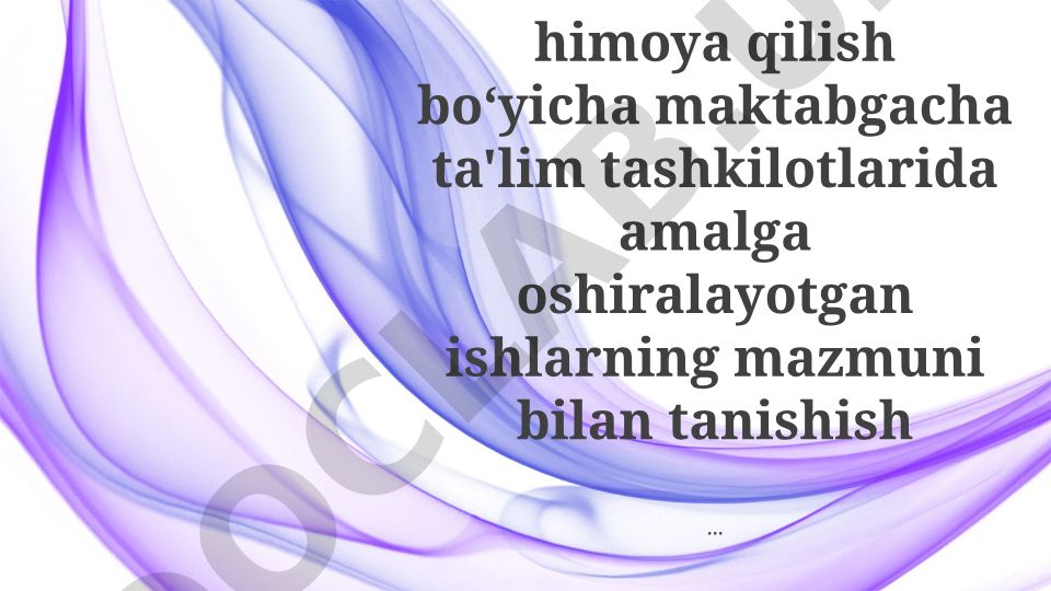 Maktabgacha ta'lim tashkilotlarida oilani mustahkamlash va bola tarbiyasi