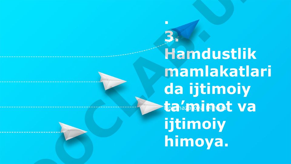 Hamdustlik mamlakatlarida ijtimoiy ta’minot va ijtimoiy himoya