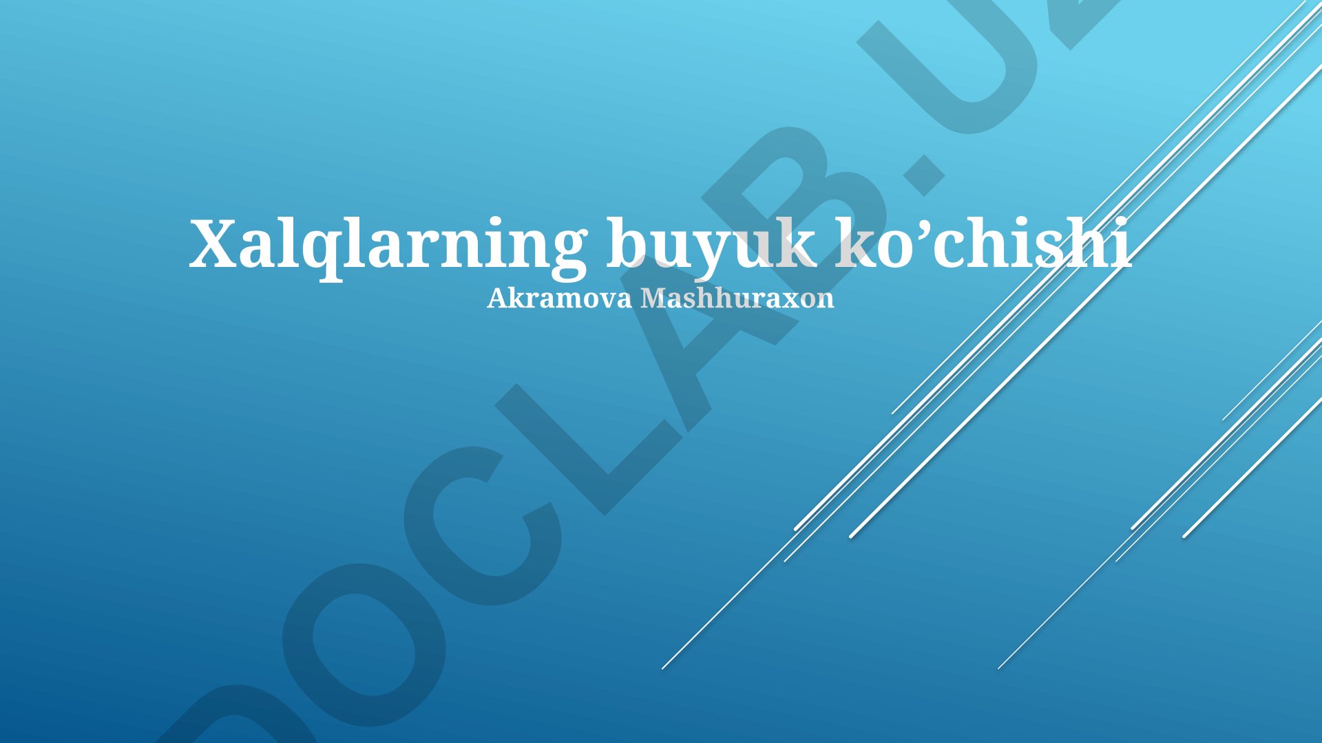 Xalqlarning buyuk ko'chishi