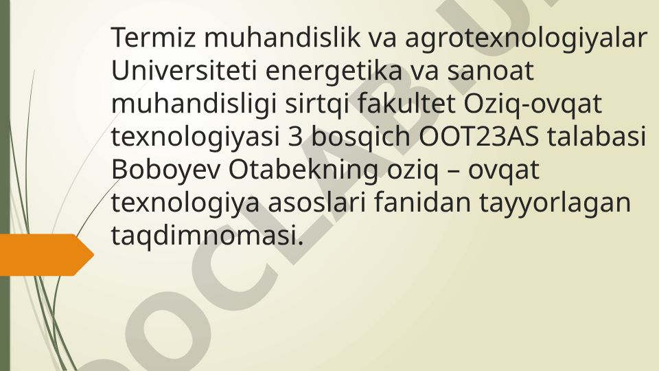 Alkogolli ichimliklar tasnifi, tavsifi va qo‘llanilishi