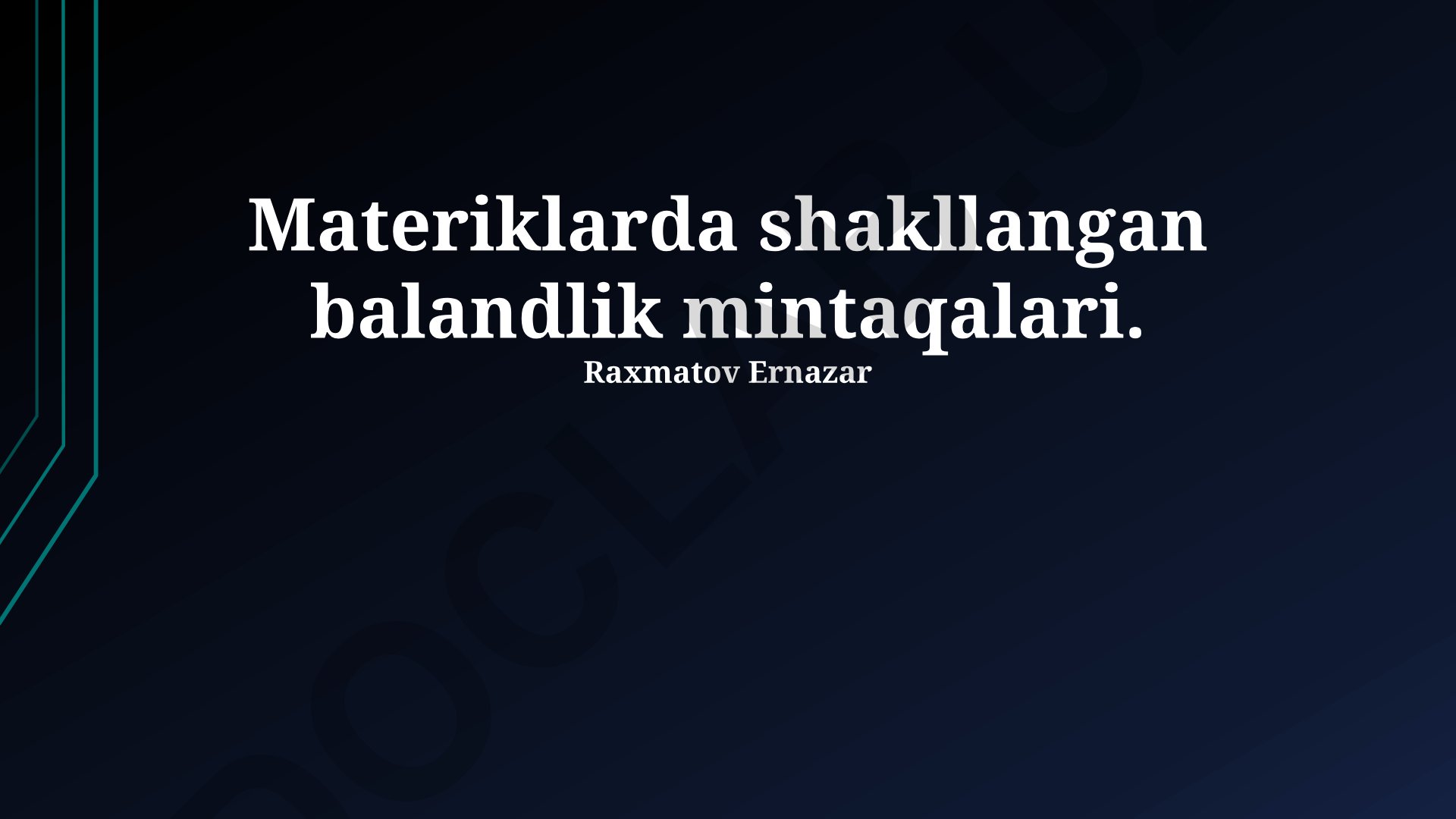 Materiklarda shakllangan balandlik mintaqalari