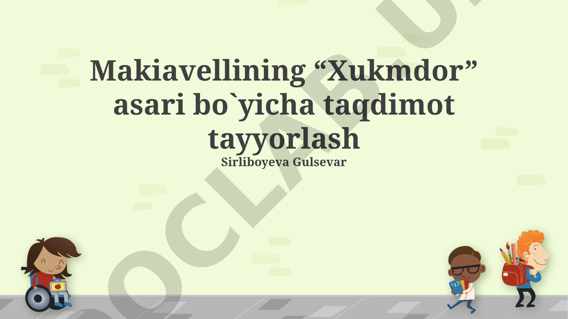 Makiavellining “Xukmdor” asari