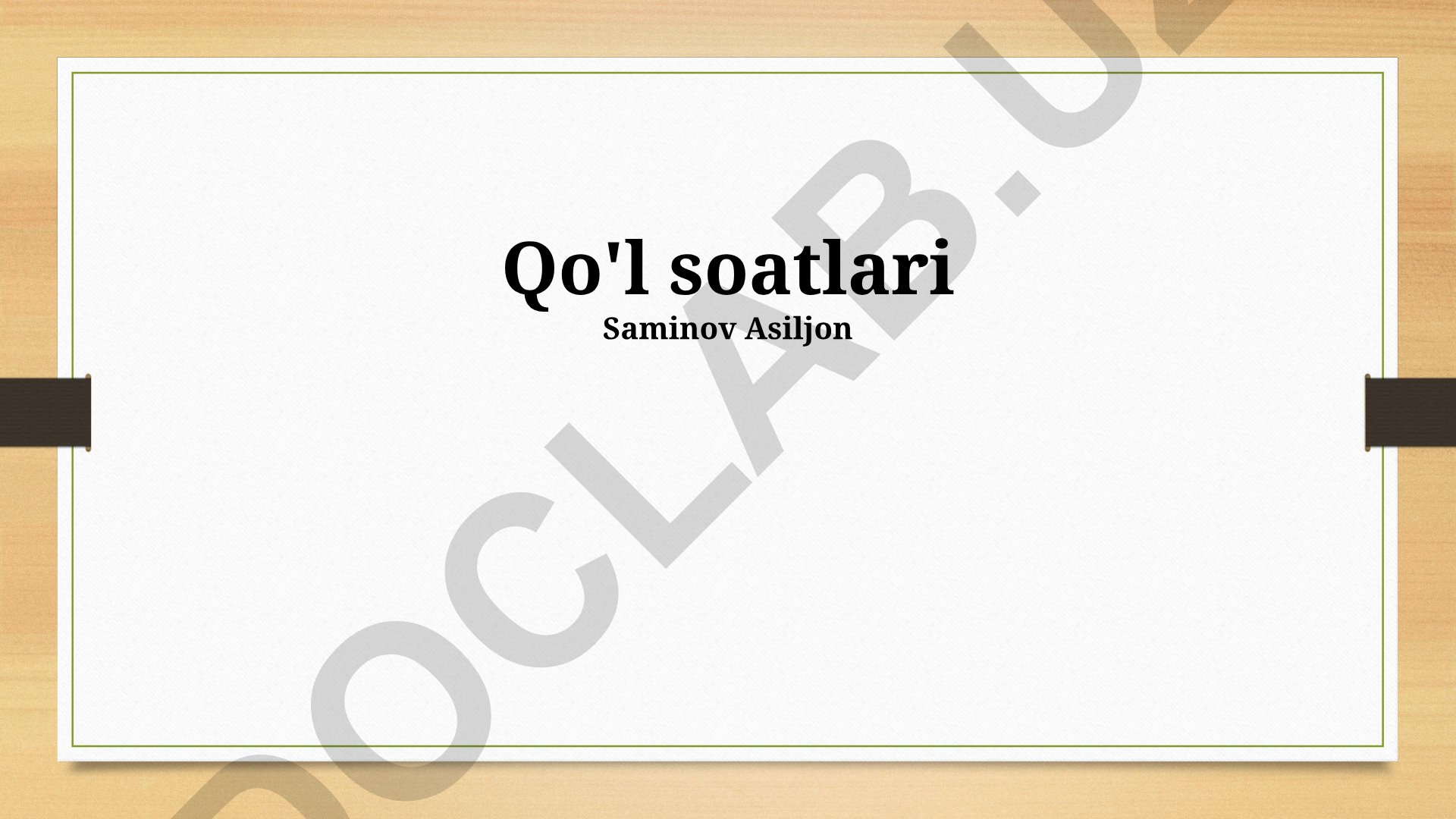 Bilaguzuk soatlar: tarixi, turlari va tanlash bo'yicha maslahatlar