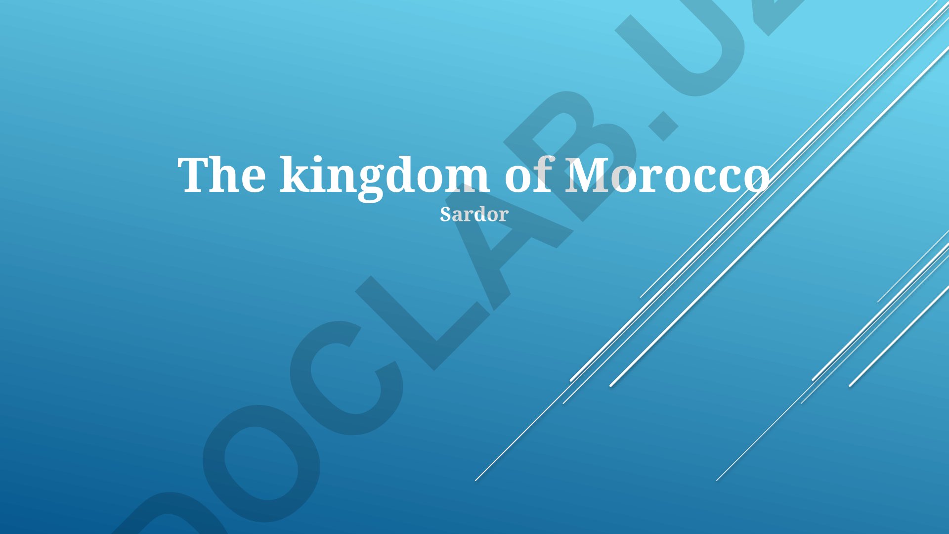 Morocco: Geography, History, Economy and Culture