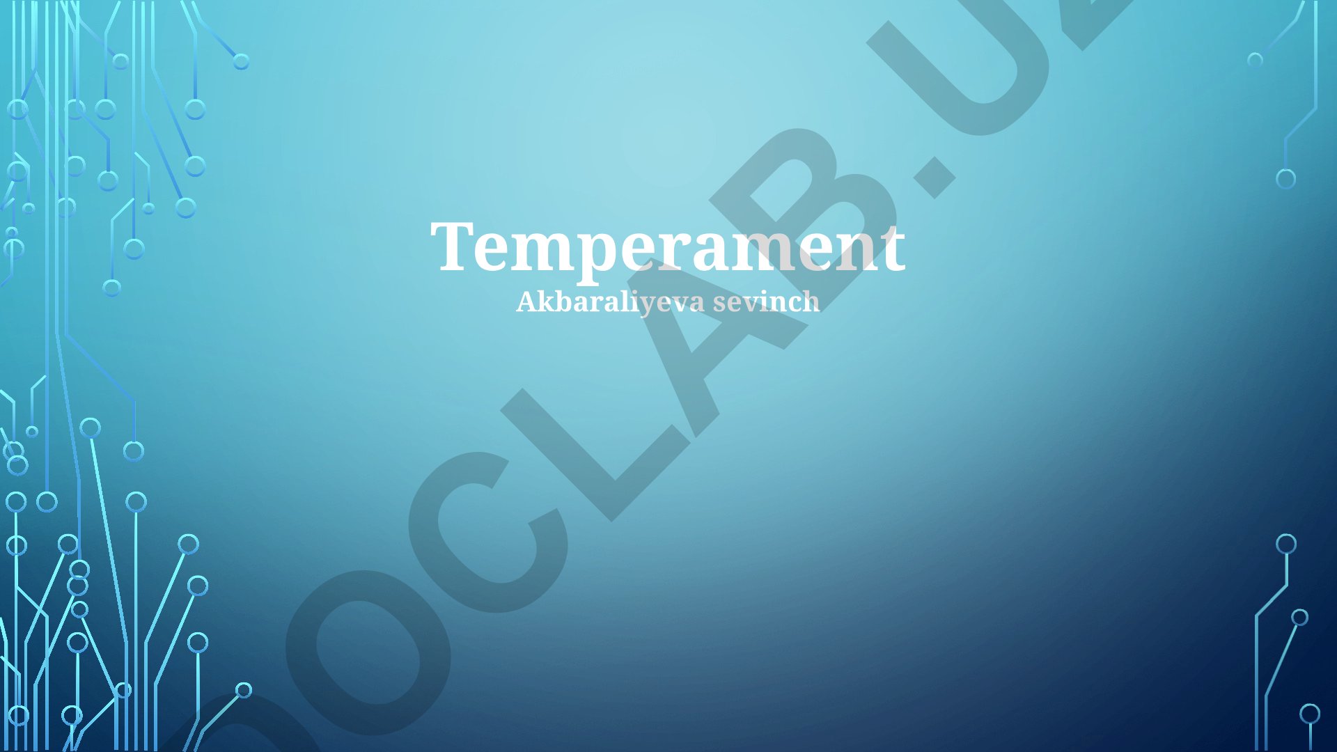 Temperament va xulq-atvor