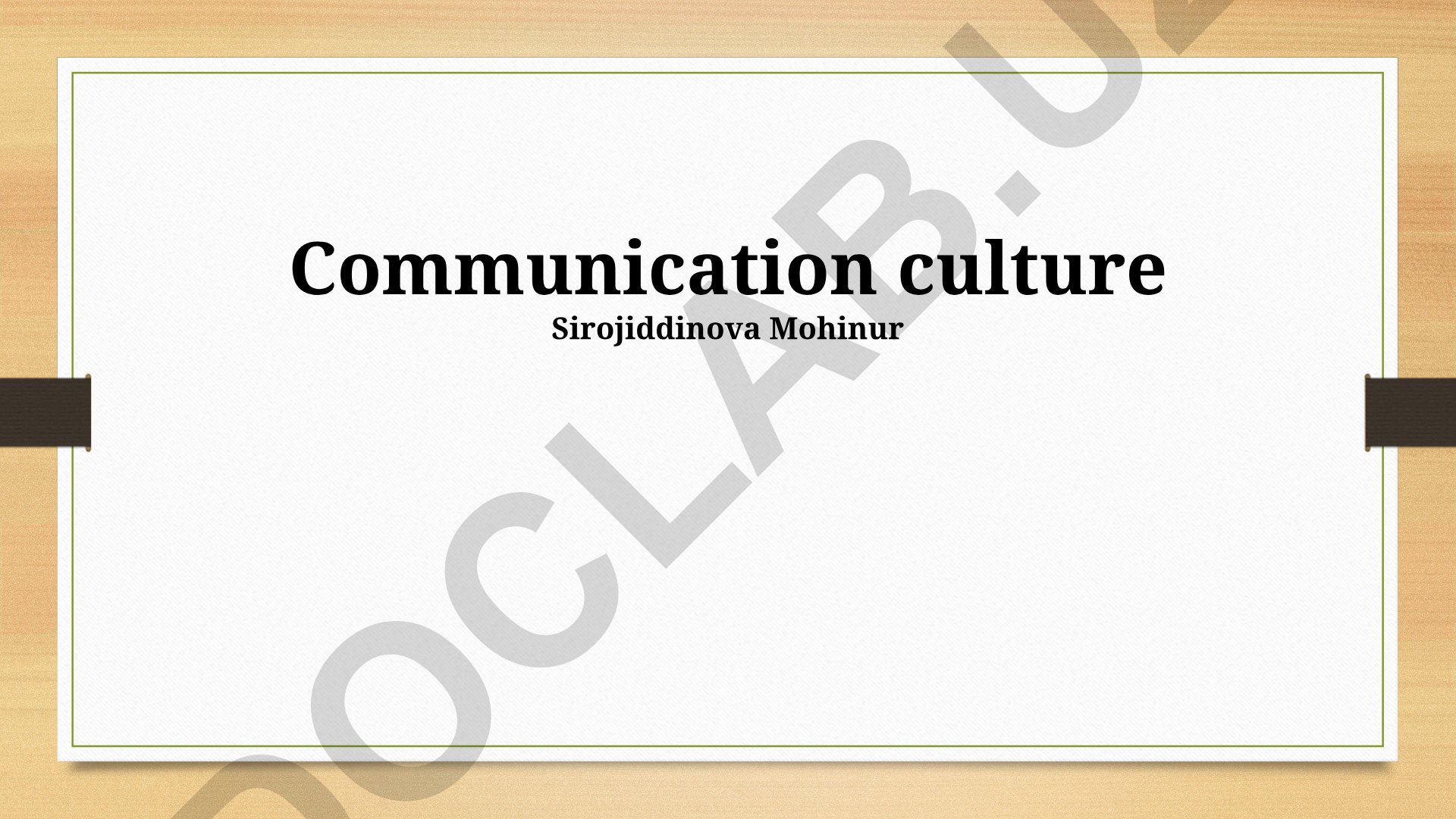 Communication Culture: High-Context vs Low-Context Communication