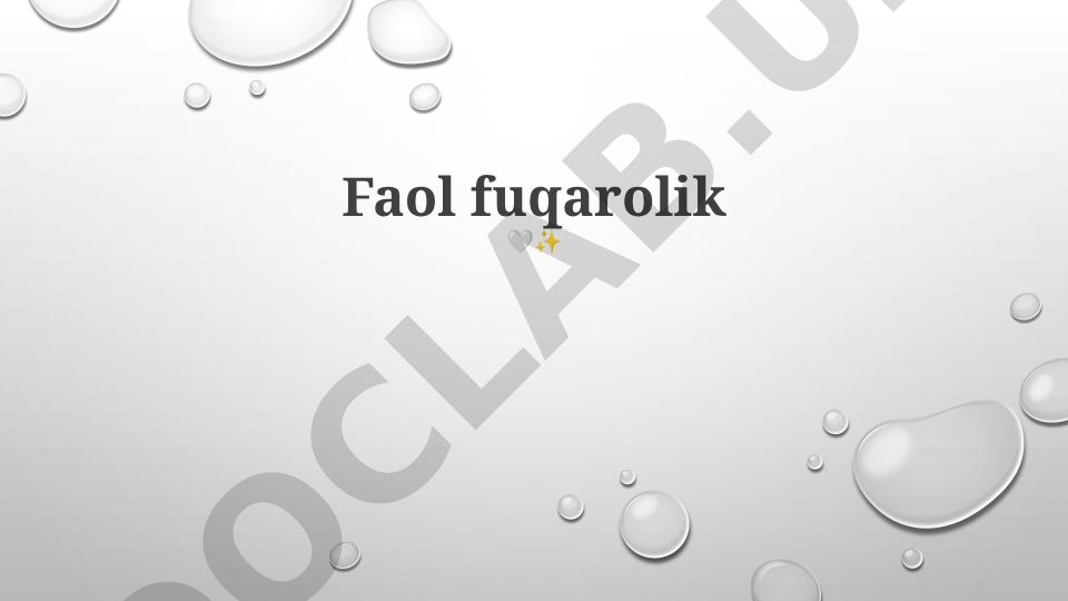Faol fuqarolik shakllari, ta'siri va rivojlanishi