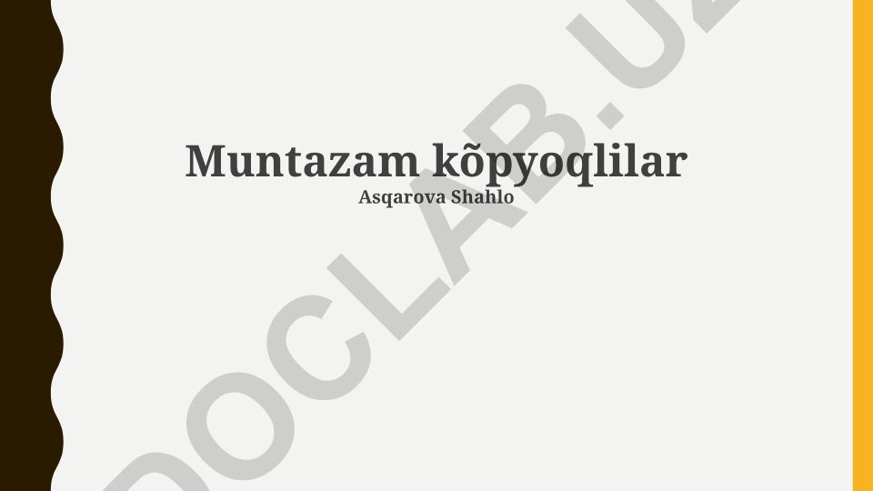 Muntazam ko'pburchaklarning xossalari, ta'rifi va amaliy qo'llanilishi