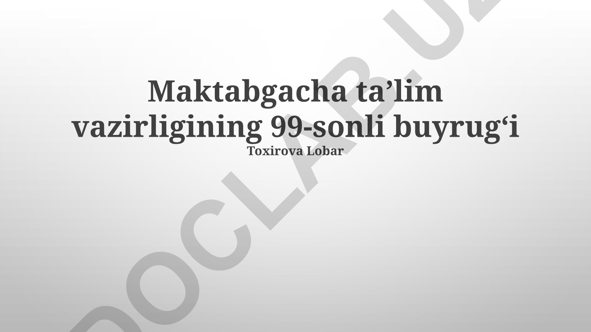 Maktabgacha ta'lim tashkilotlarida kuzatuv kengashi faoliyati