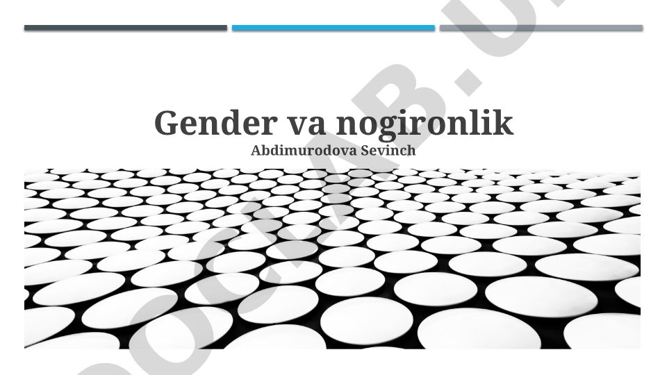 Gender tengsizligi va nogironlikning kesishishi