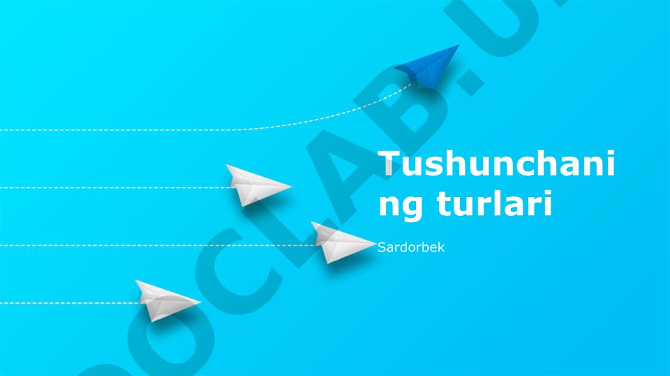 Tushunchaning turlari va bilish darajalari