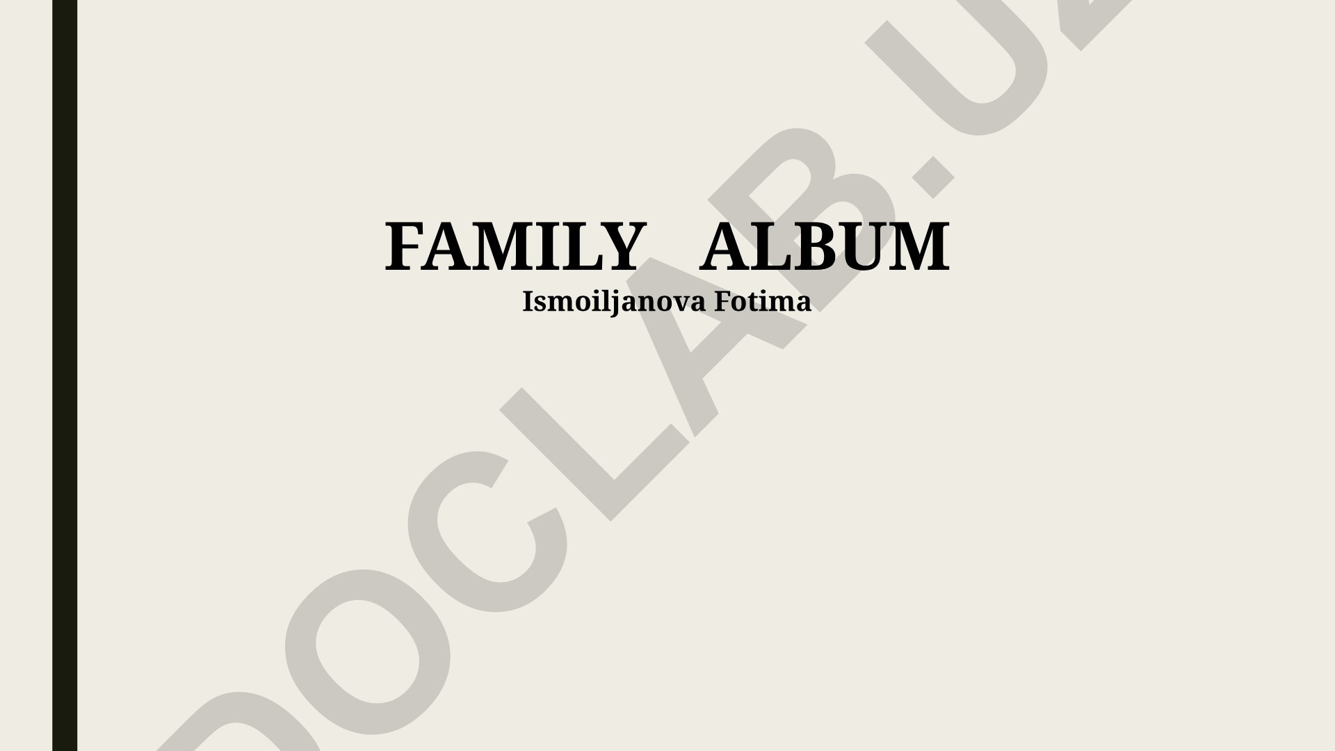 Family Album: Sharing, Preserving Memories and Evolution